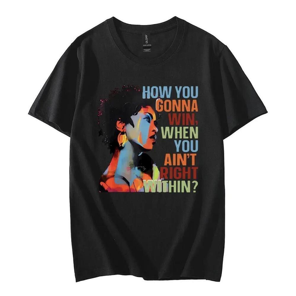 Black Cotton Casual T-Shirt